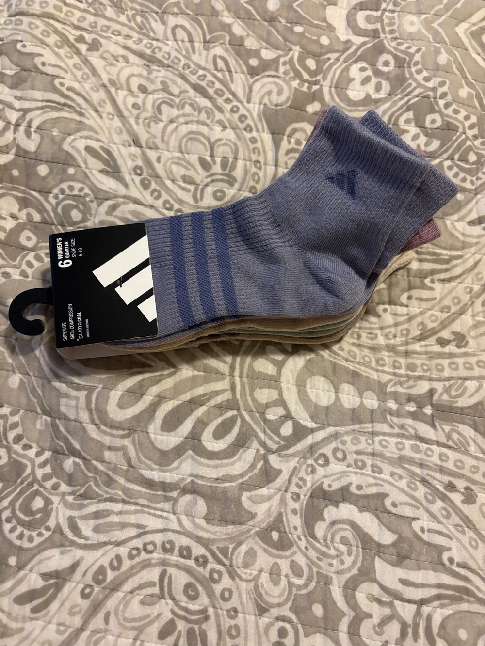 Adidas Women’s 6-Pack Low-Cut Socks - Purple Mix